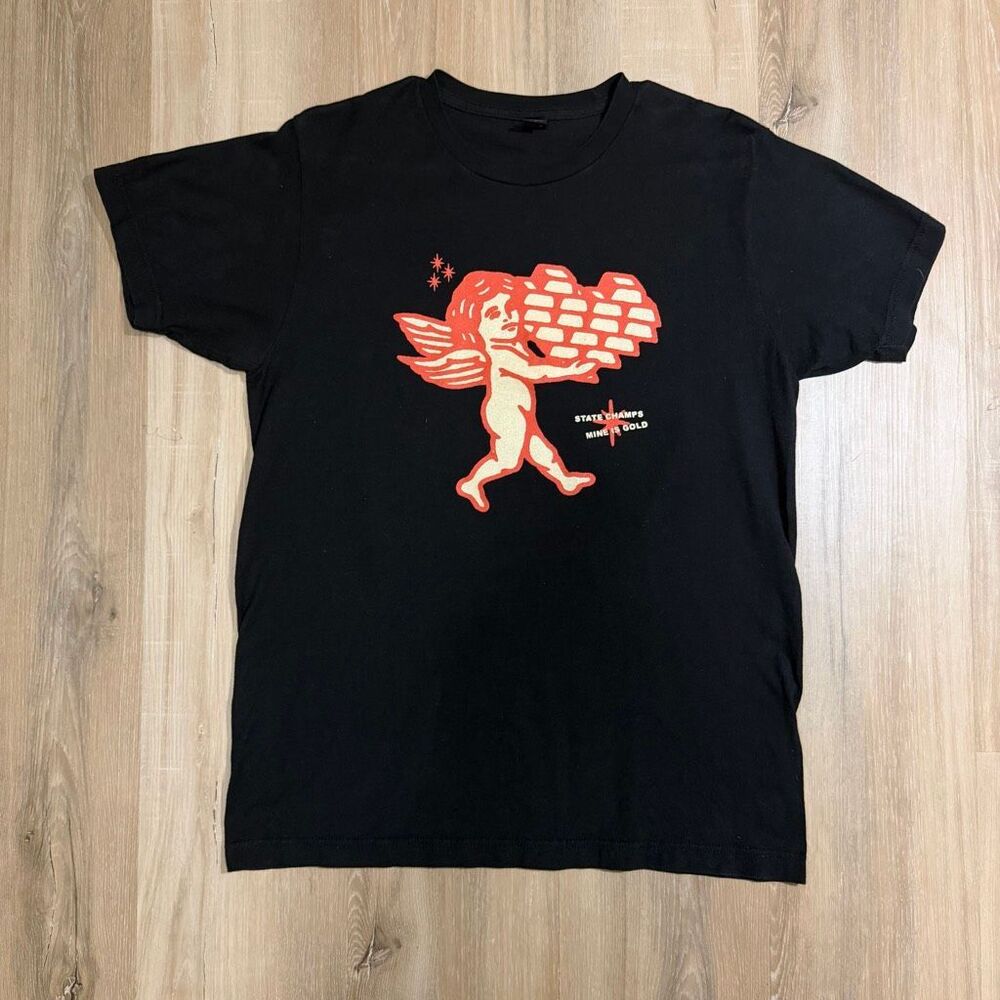 State Champs Black Mine Is Gold Shirt Sz M Living Proof Pop Punk Emo Tee Meech
